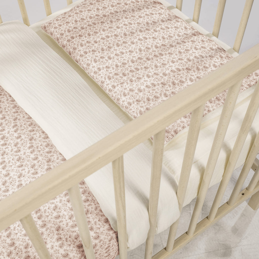 WALKING MUM Edredon + Bajera + Almohada Cuna 120x60 cm Gala Cerise