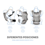 MS Mochila portabebé Kanguro gris