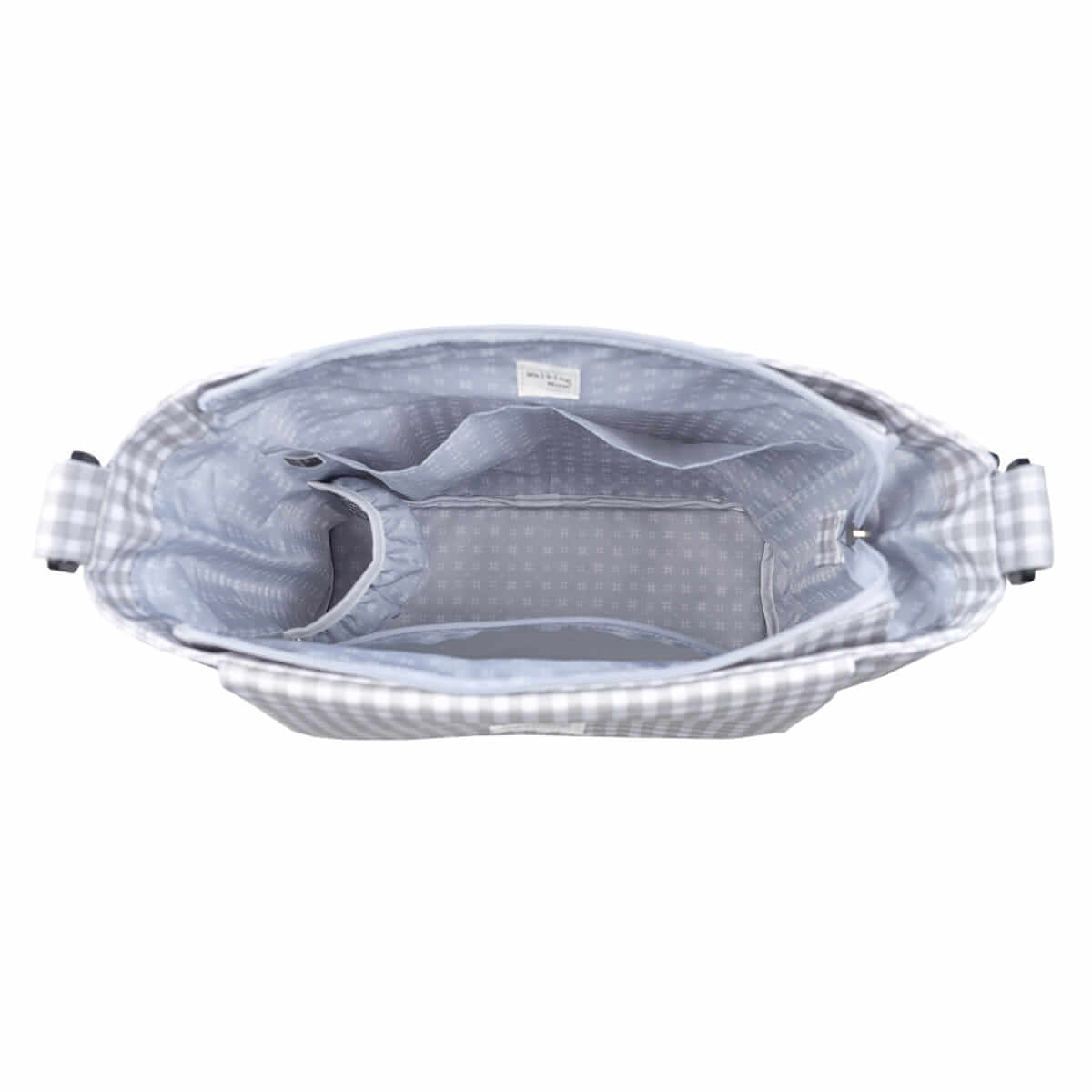 WALKING MUM Bolsa Canastilla I Love Vichy Gris