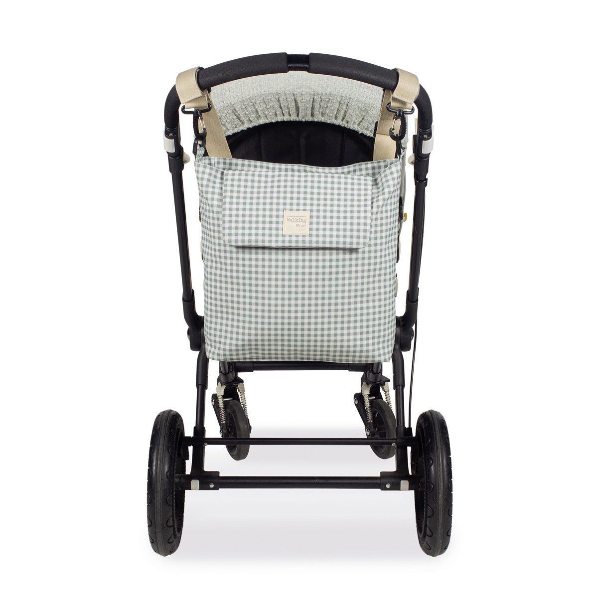 WALKING MUM Bolsa Canastilla I Love Vichy Verde