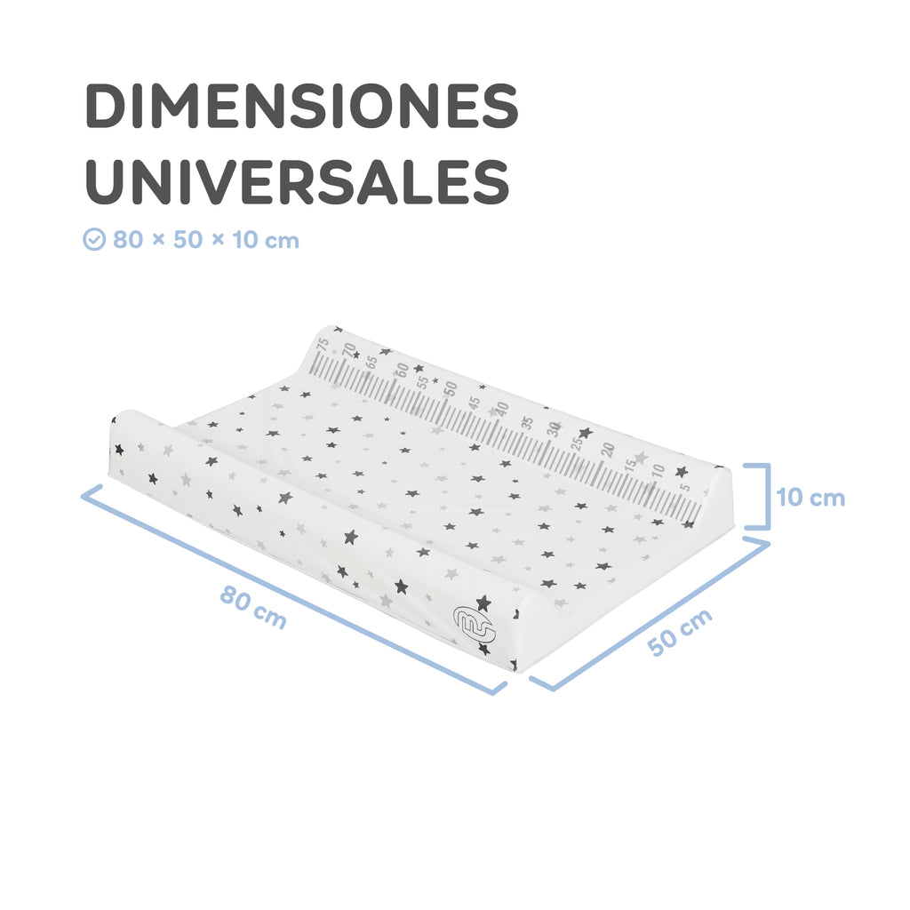 MS Cambiador bebe flexible Negro-Gris