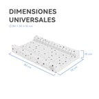 MS Cambiador bebe flexible Negro-Gris