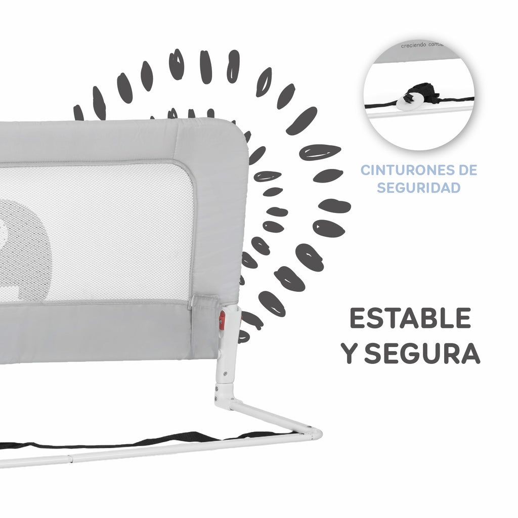 MS Barrera cama nido de 150 cm gris