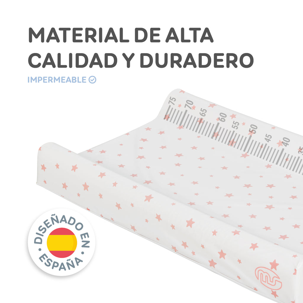 MS Cambiador bebe flexible Rosa Palo