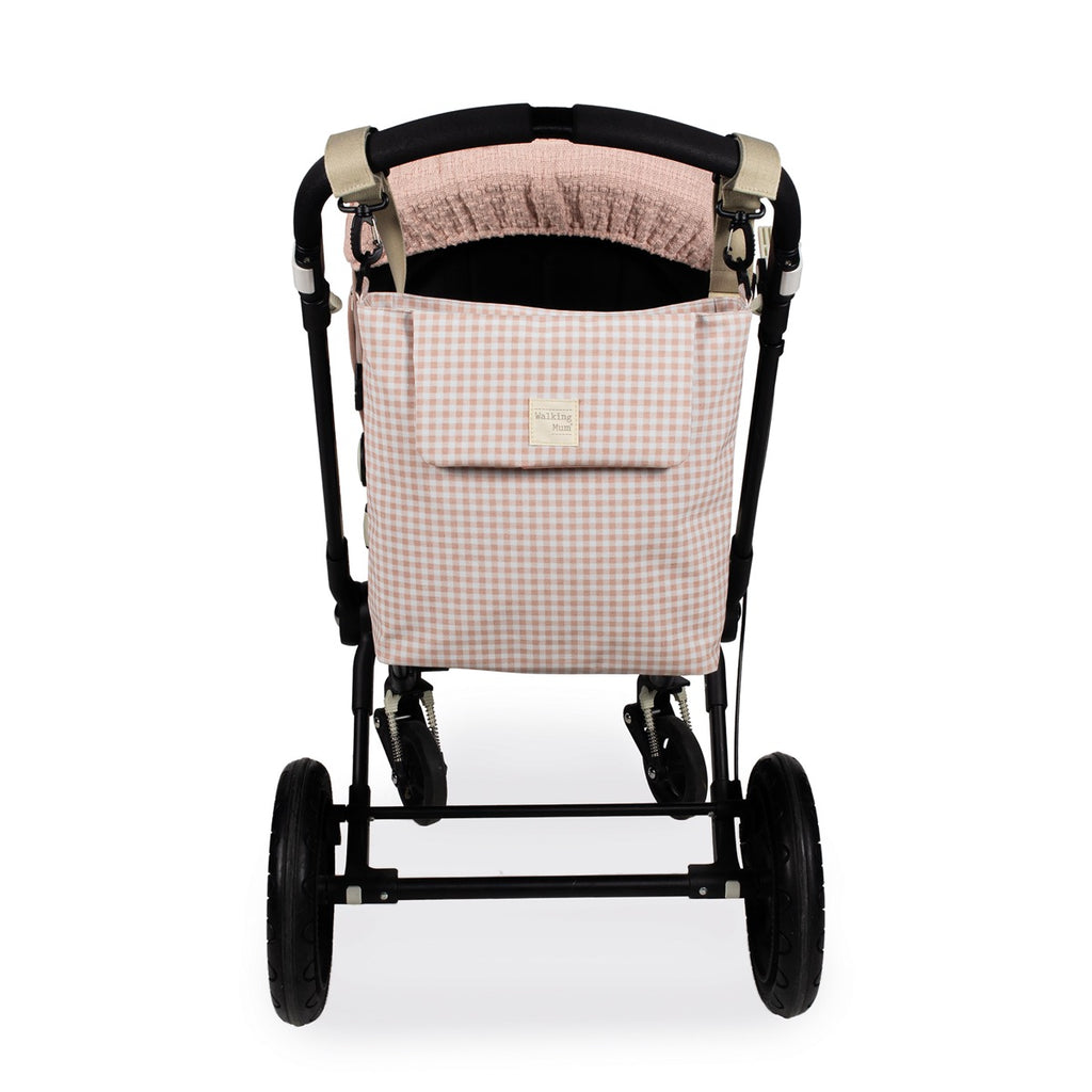 WALKING MUM Bolsa Canastilla I Love Vichy Rosa