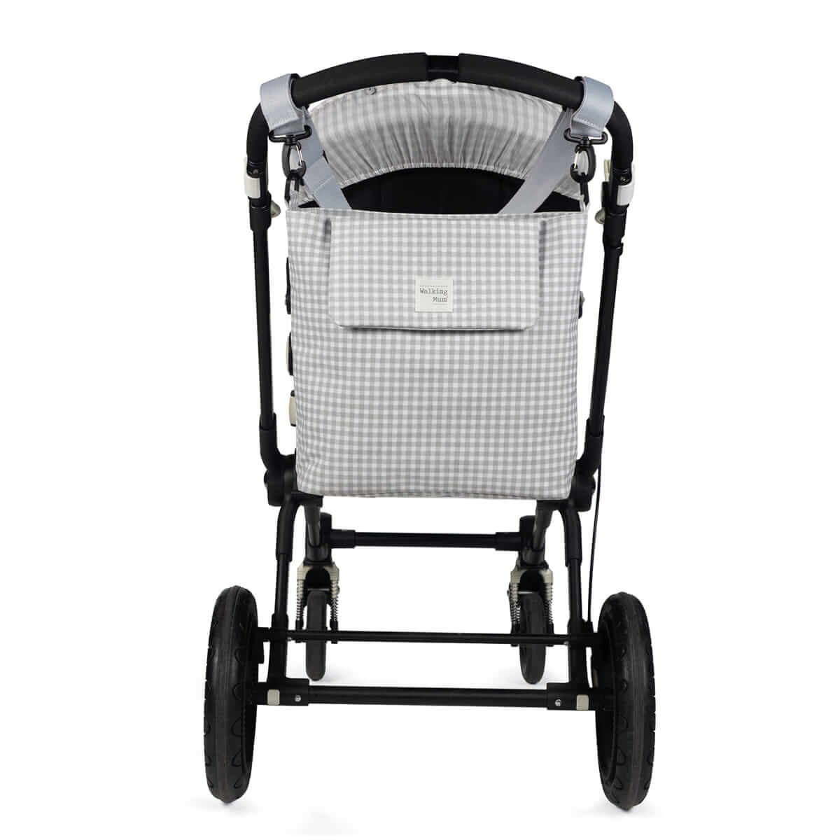 WALKING MUM Bolsa Canastilla I Love Vichy Gris