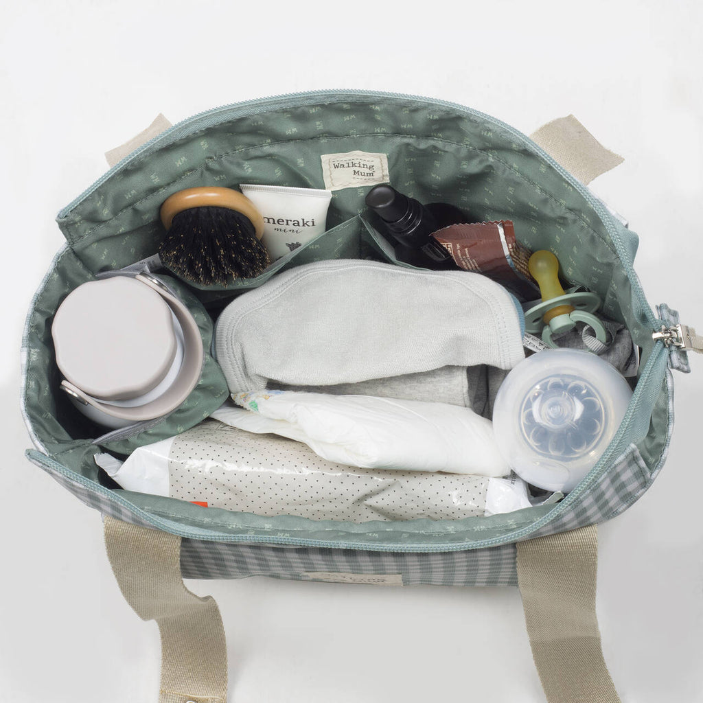 WALKING MUM Bolsa Organizador I Love Vichy Verde