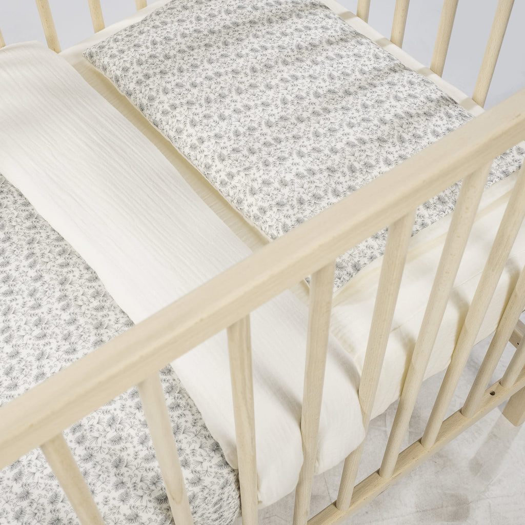 WALKING MUM Edredon + Bajera + Almohada Cuna 120x60 cm Gala Mint