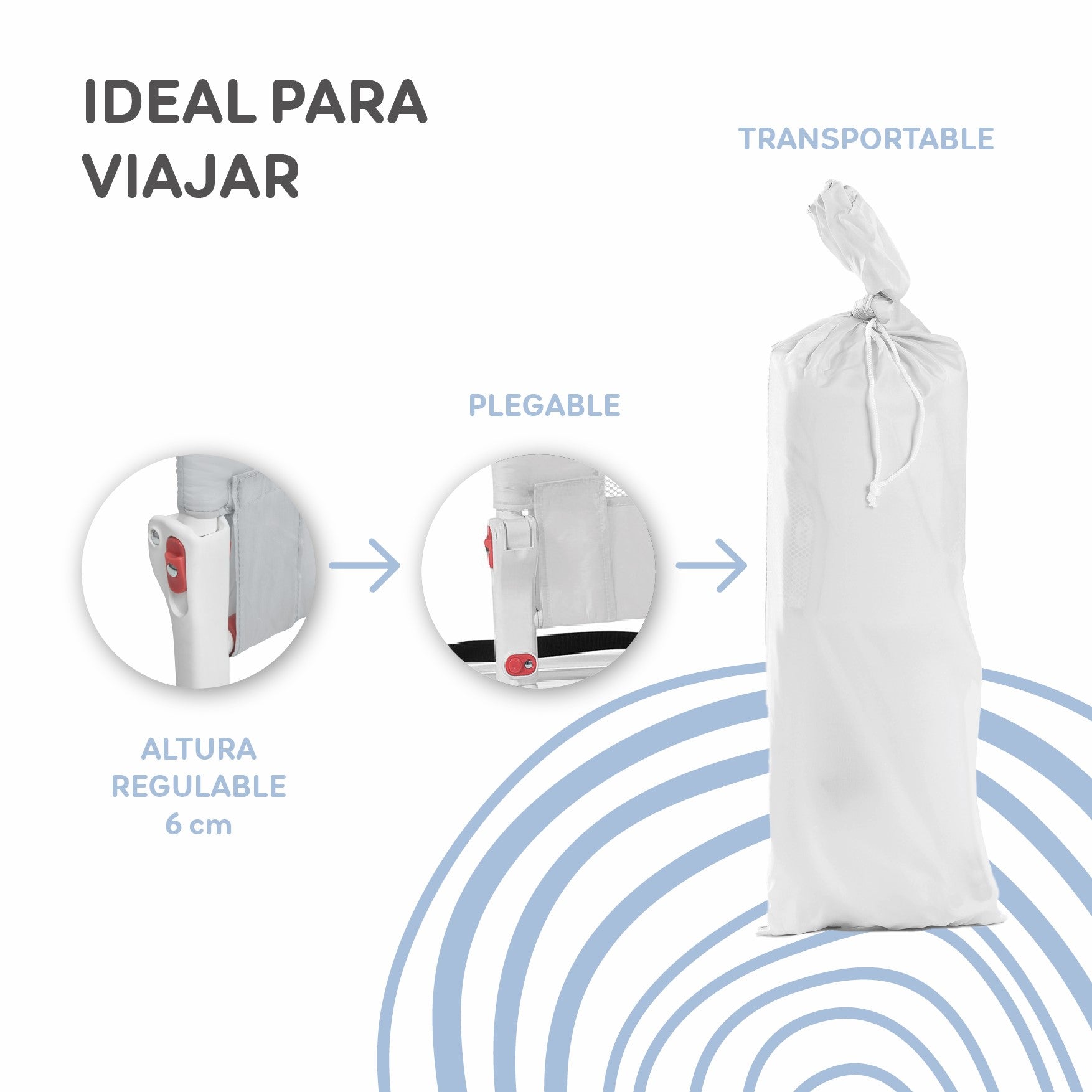 MS Barrera cama nido de 150 cm gris