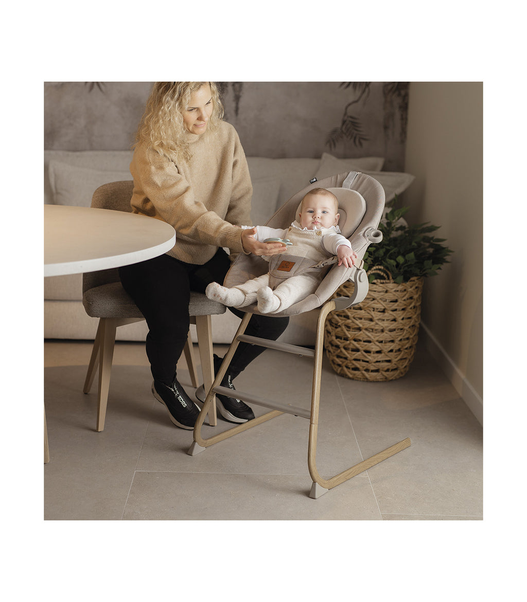 OLMITOS Hamaca + Trona 4 en 1 Aura de Niu Beige