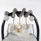 WALKING MUM Juguete Espiral Burrito Botton Rayas, Ristra