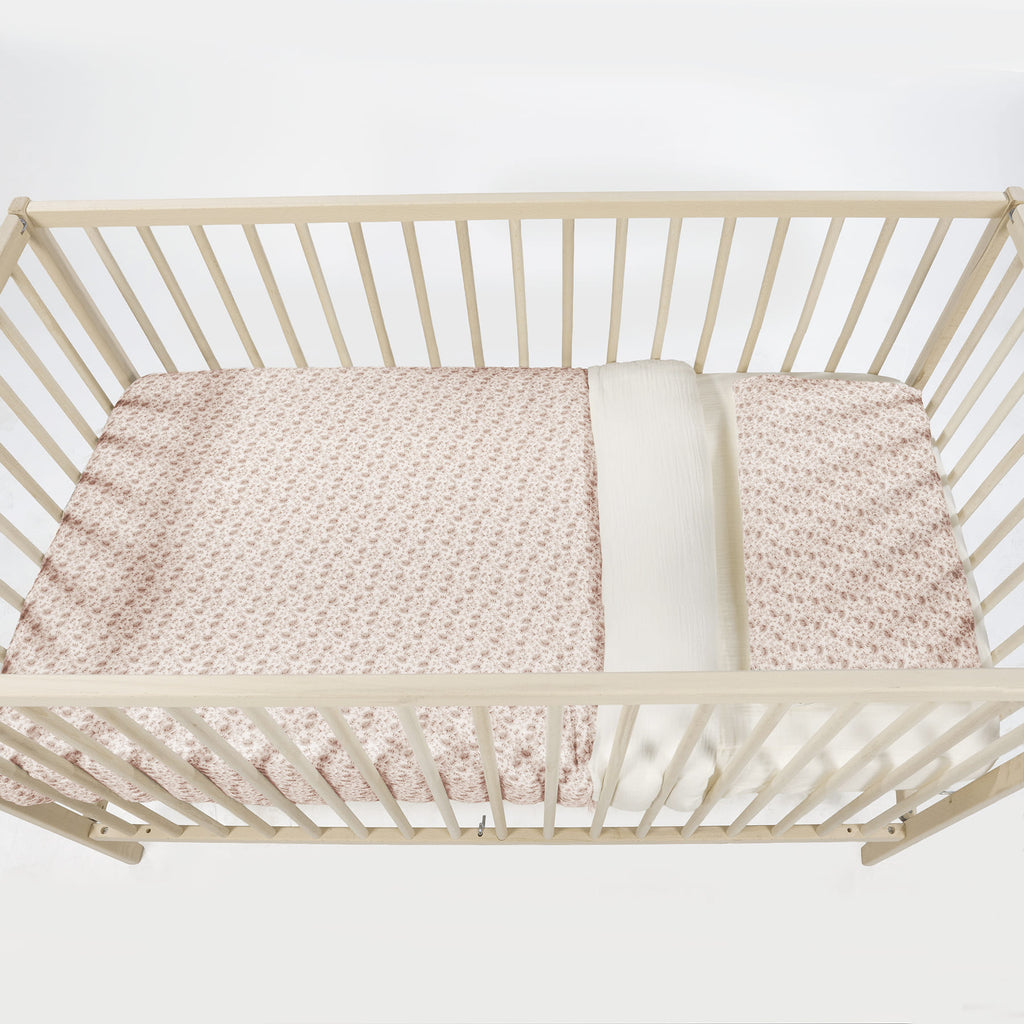 WALKING MUM Edredon + Bajera + Almohada Cuna 120x60 cm Gala Cerise