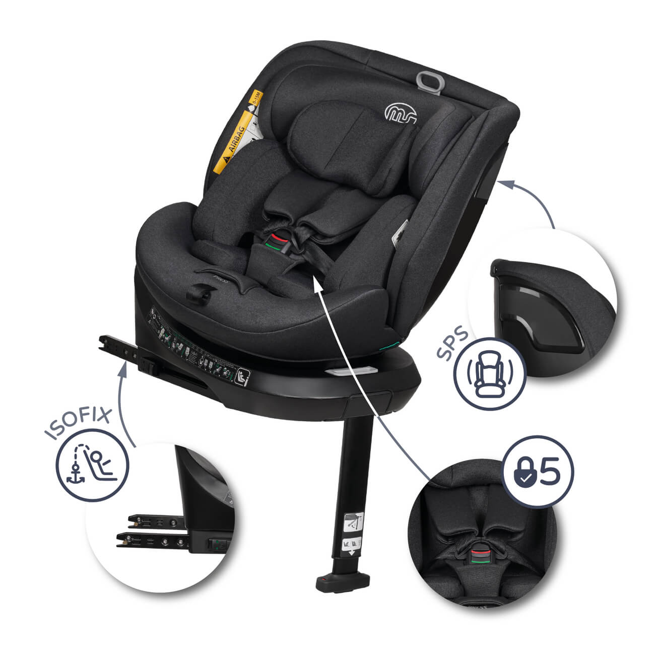 MS Silla de coche Denver 40-150cm