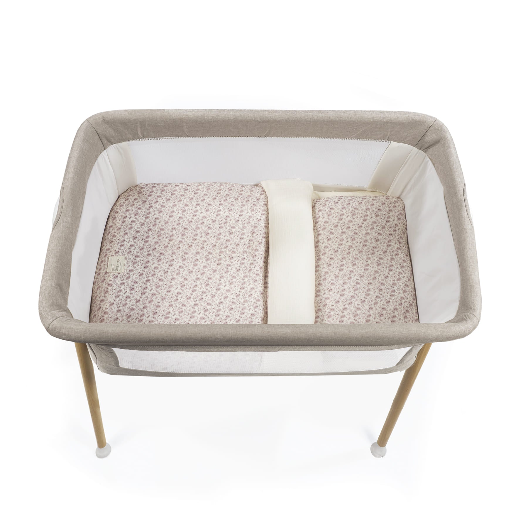 WALKING MUM Edredon + Bajera + Almohada Cuna 90x50 cm Gala Cerise