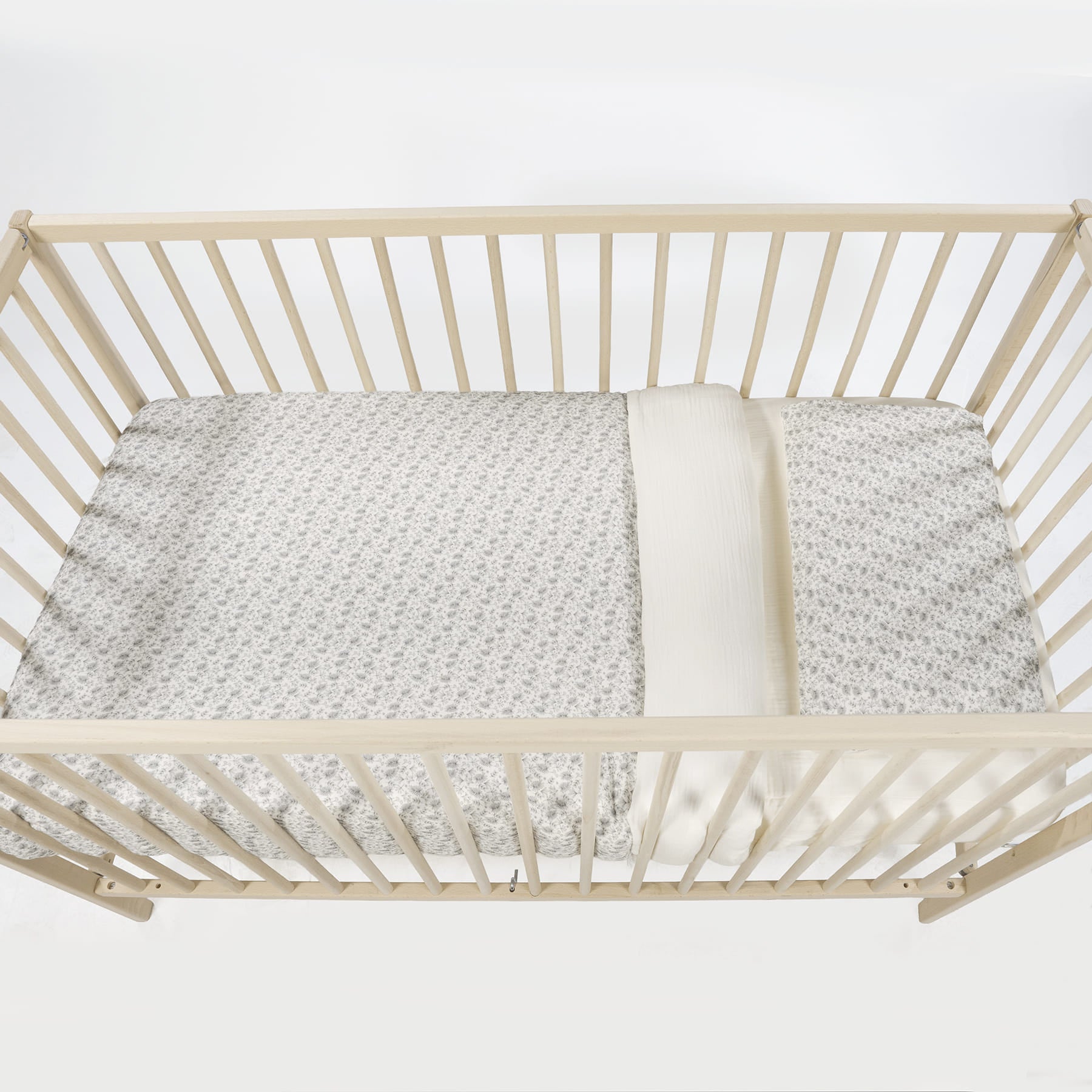 WALKING MUM Edredon + Bajera + Almohada Cuna 120x60 cm Gala Mint