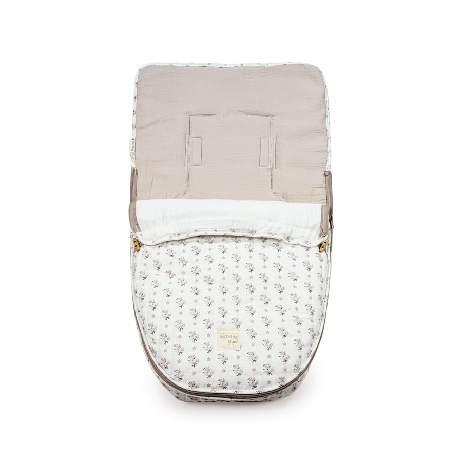 WALKING MUM Saco Cuco 2 en 1 Botton Entretiempo Flores