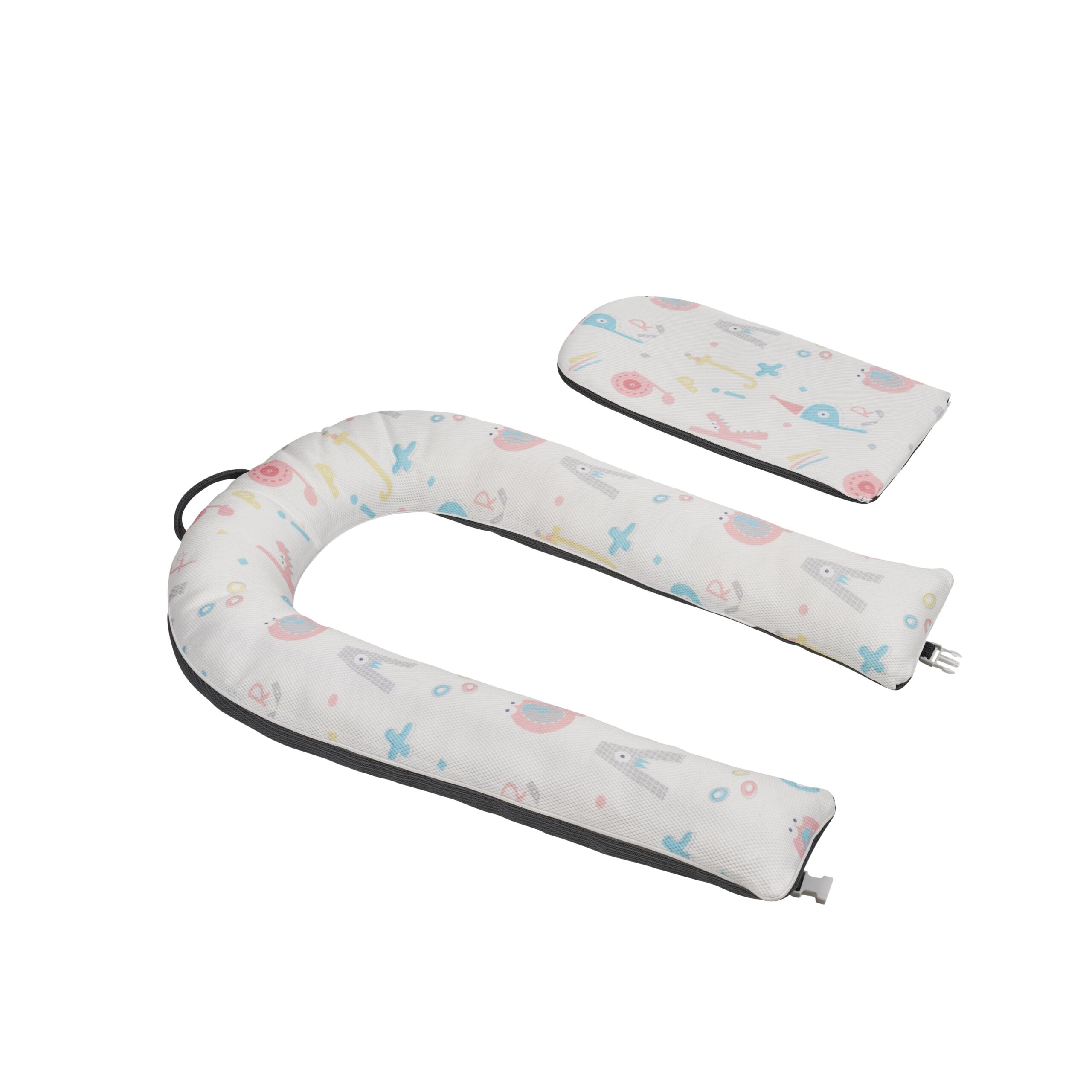 MS Cojín de lactancia Dormi letters