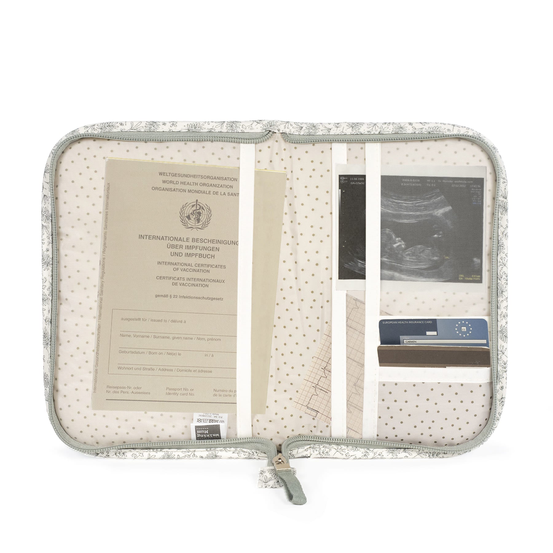 WALKING MUM Portadocumentos Gala Mint