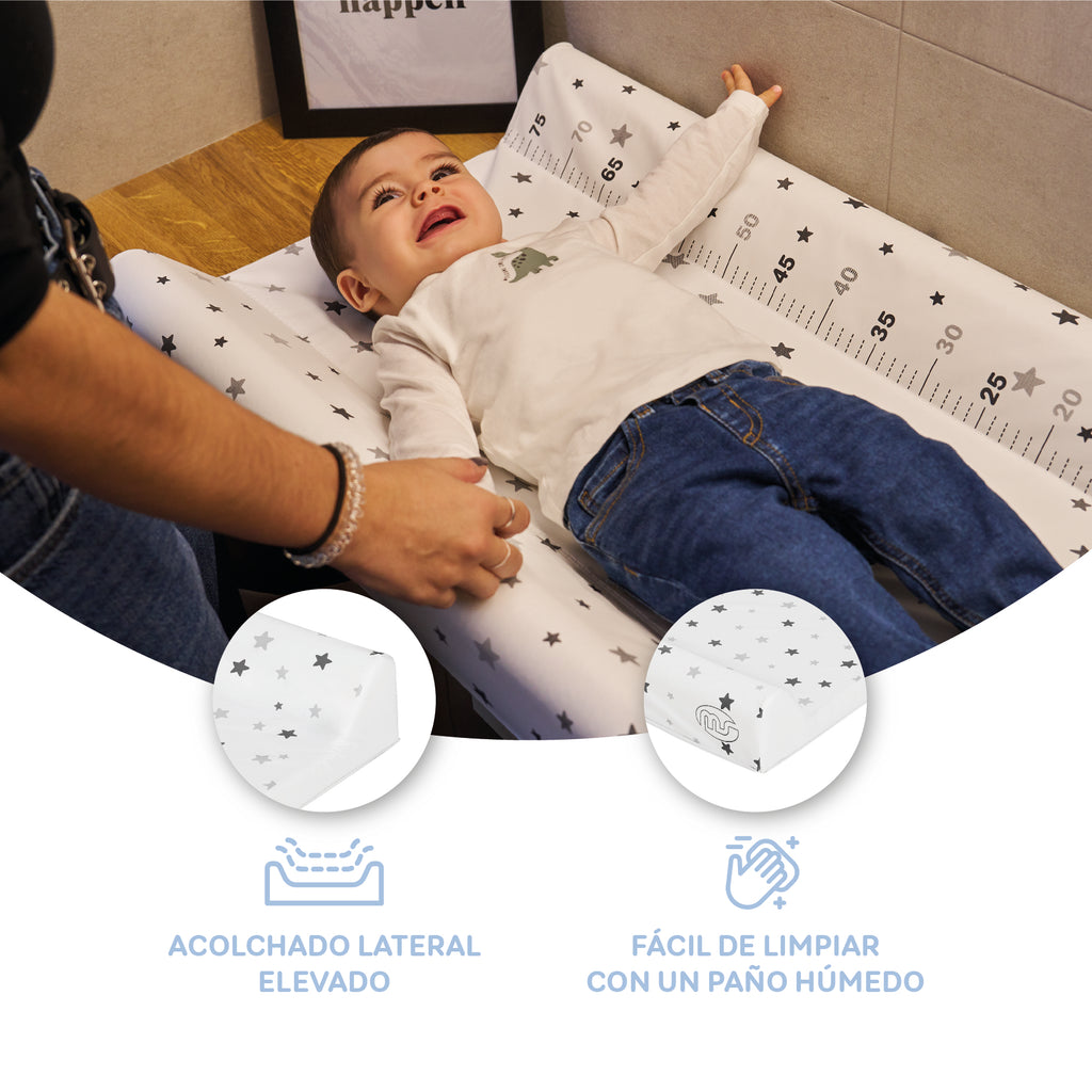 MS Cambiador bebe flexible Negro-Gris