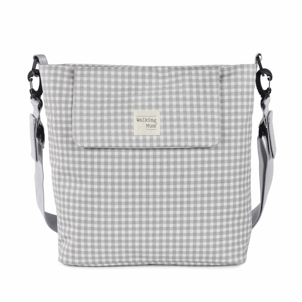 WALKING MUM Bolsa Canastilla I Love Vichy Gris