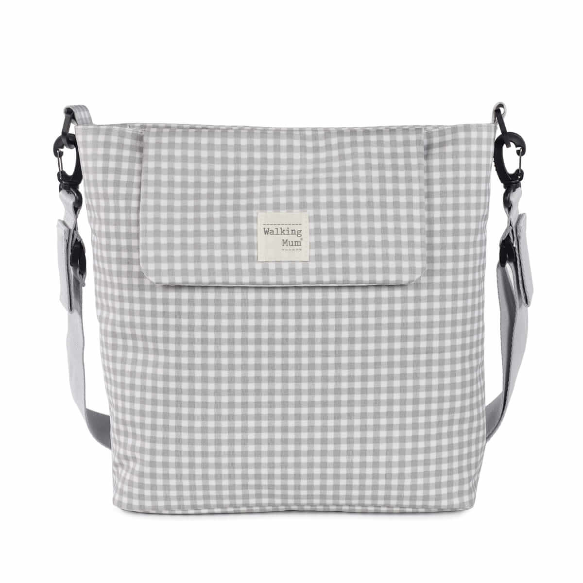 WALKING MUM Bolsa Canastilla I Love Vichy Gris