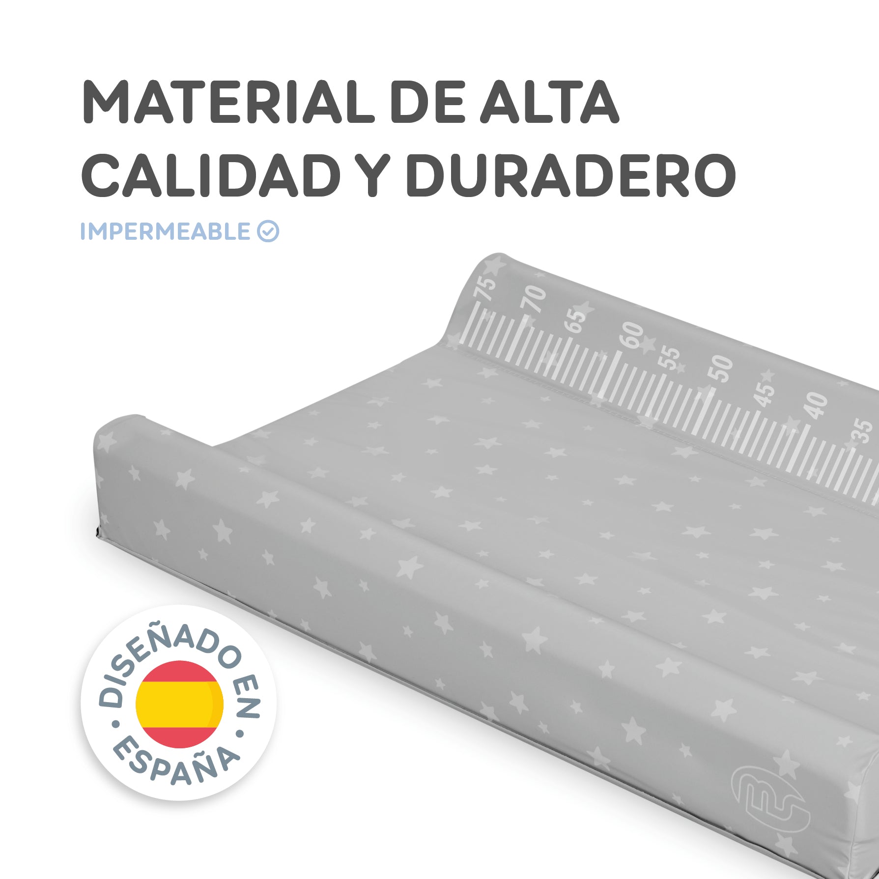 MS Cambiador bebe flexible Gris