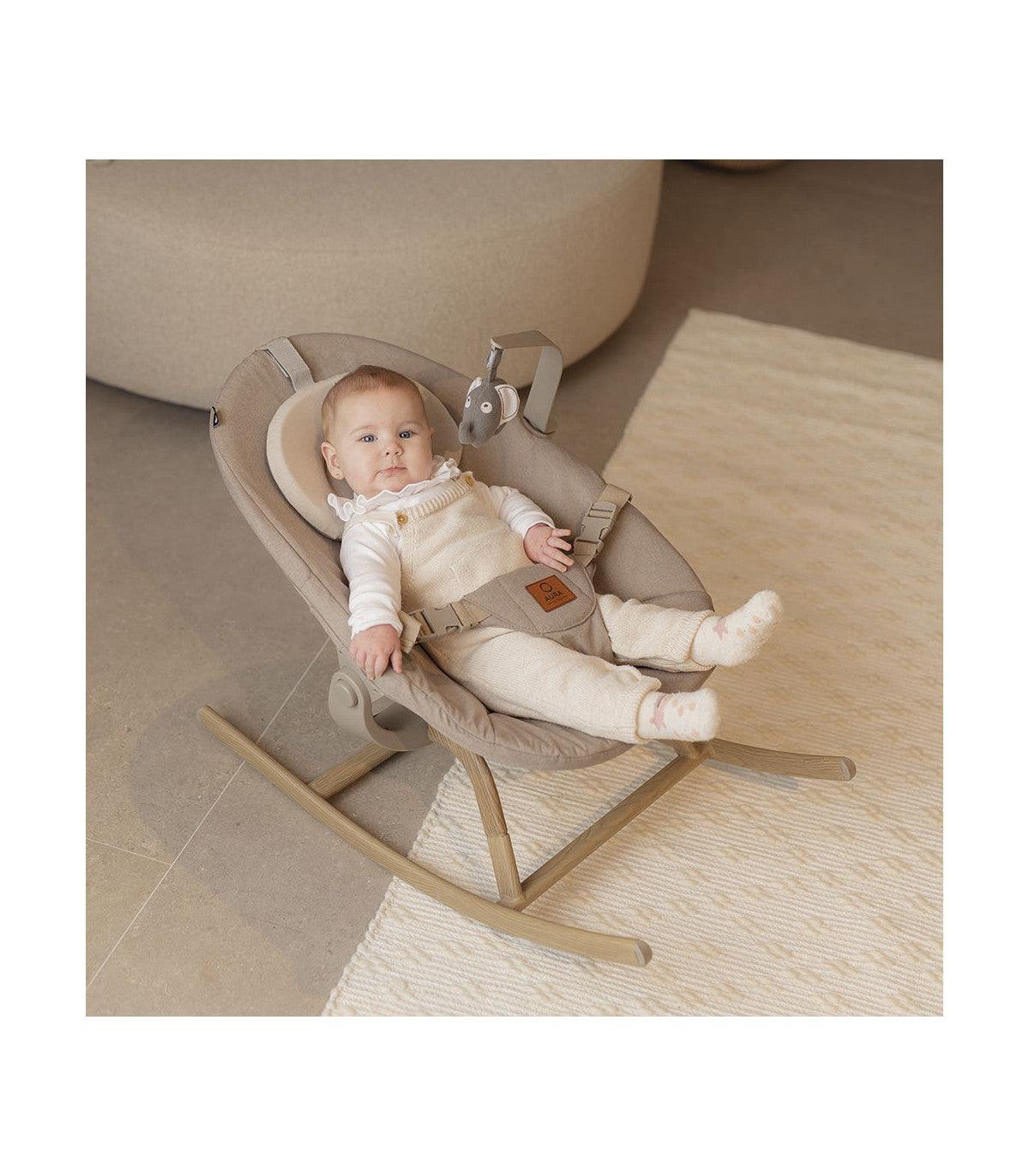 OLMITOS Hamaca + Trona 4 en 1 Aura de Niu Beige